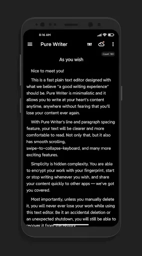 Скриншот 6 — Pure Writer - написание