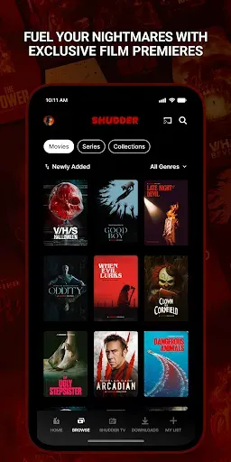 Скриншот 3 — Shudder: Horror & Thrillers