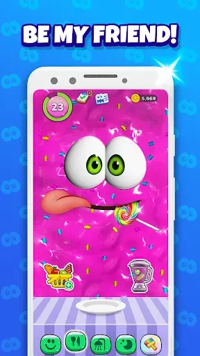 Скриншот 2 — Bruno – My Talking Slime Pet