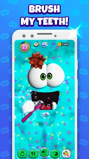 Скриншот 3 — Bruno – My Talking Slime Pet