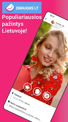 Скриншот 1 — Draugas.lt - pažintys, flirtas