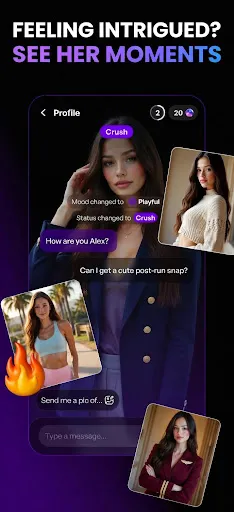 Скриншот 2 — Vera: AI Girlfriend Roleplay