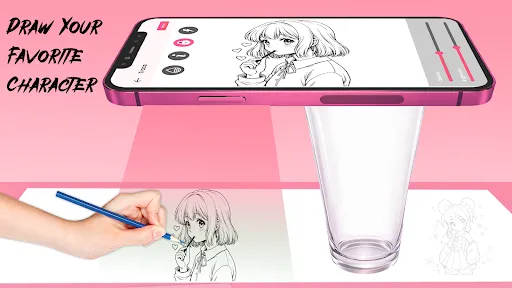 Скриншот 1 — Draw Anime - AR Sketch & Trace