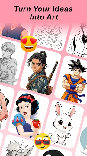 Скриншот 3 — Draw Anime - AR Sketch & Trace
