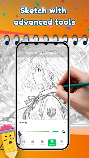 Скриншот 2 — Draw Anime: Art Tracing