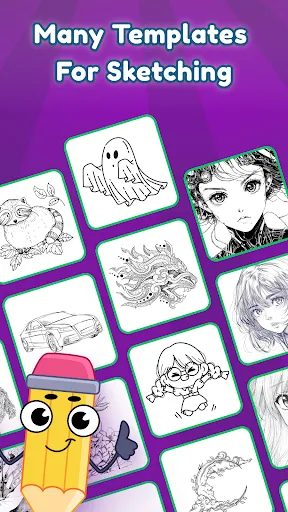 Скриншот 3 — Draw Anime: Art Tracing
