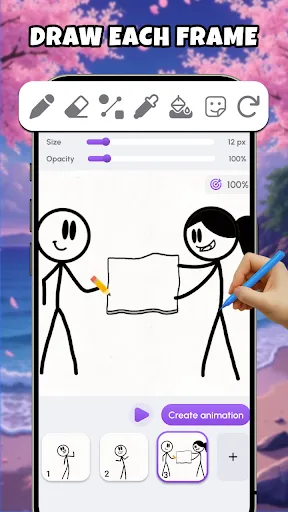 Скриншот 1 — Animation Maker: Layered Paint