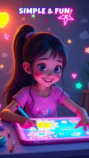Скриншот 8 — Neon Brush - Glow Draw & Paint