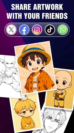 Скриншот 6 — Draw Anime - AR Tracing App