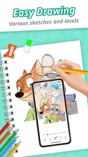 Скриншот 3 — Draw Cartoon - AR Sketch App