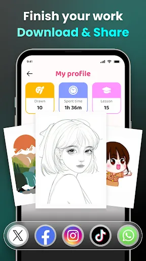 Скриншот 5 — AR Drawing Sketch & Paint