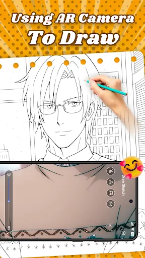 Скриншот 3 — AR Anime Sketchbook Tracing