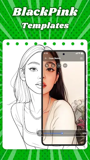 Скриншот 4 — AR Anime Sketchbook Tracing