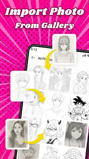 Скриншот 5 — AR Anime Sketchbook Tracing