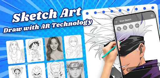 Скриншот 7 — AR Anime Sketchbook Tracing