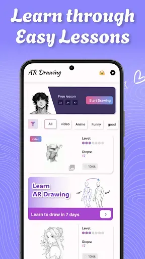 Скриншот 5 — Draw Anime Sketch : AR Drawing