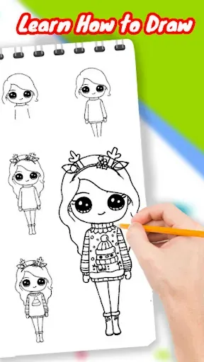 Скриншот 2 — Drawely - Как Рисовать девушек