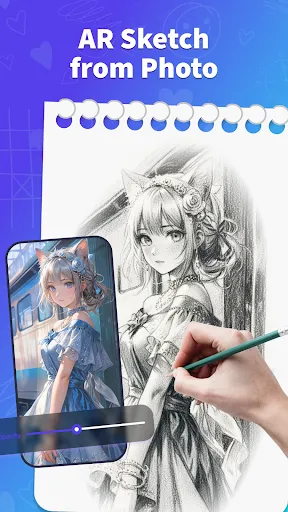 Скриншот 1 — Art Trace & Draw AR Sketch