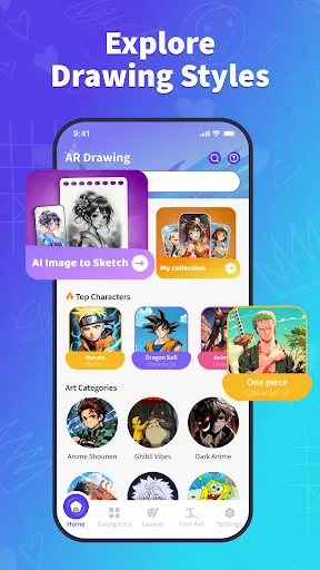 Скриншот 2 — Art Trace & Draw AR Sketch
