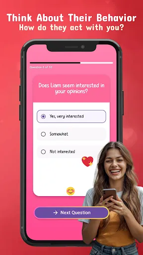 Скриншот 2 — Does He Like You? Crush Test