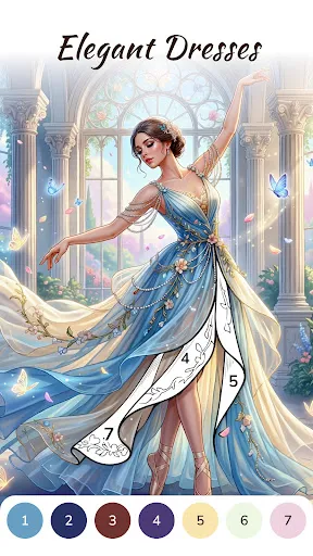 Скриншот 1 — Dress Color: Paint by Number