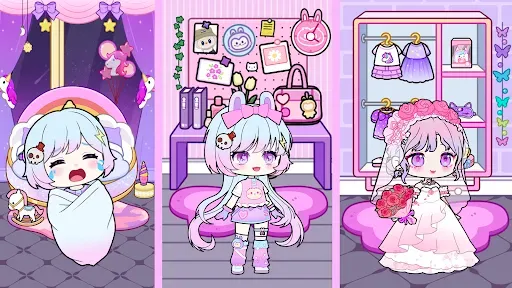Скриншот 1 — Vlinder Doll: одевалки куклы