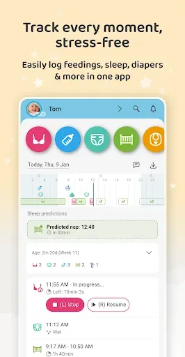 Скриншот 2 — Baby Daybook - Newborn Tracker