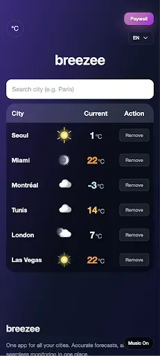 Скриншот 1 — Breezee Weather