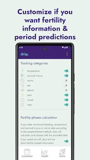 Скриншот 5 — drip period & cycle tracker