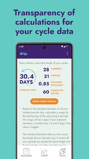 Скриншот 6 — drip period & cycle tracker