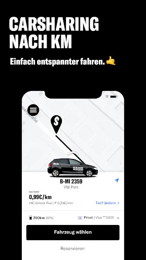 Скриншот 1 — MILES Carsharing & Vansharing