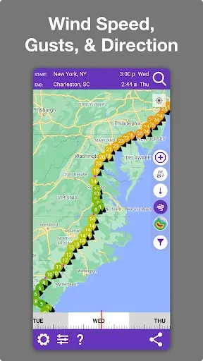 Скриншот 3 — Drive Weather With Live Radar