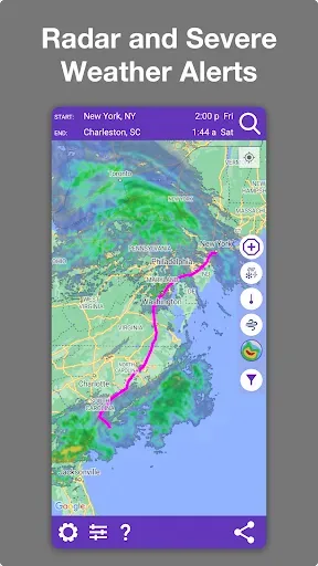 Скриншот 4 — Drive Weather With Live Radar