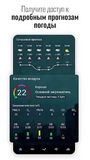 Скриншот 2 — Часы и погода Sense Flip