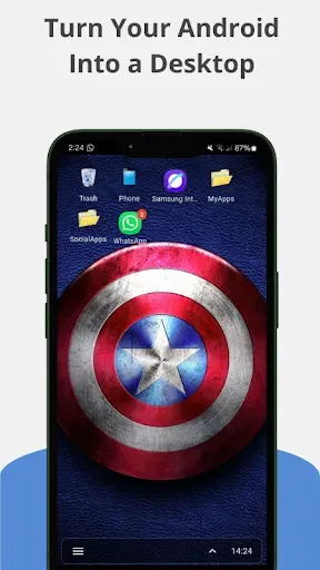 Скриншот 1 — DroidDesktop-Desktop launcher