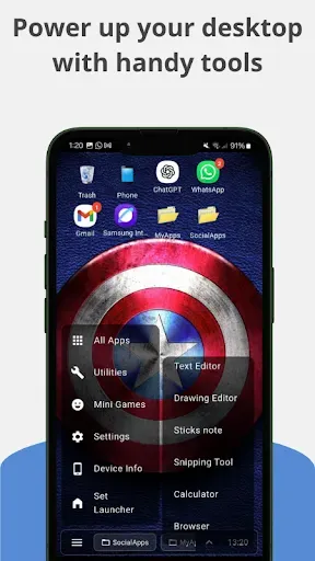Скриншот 2 — DroidDesktop-Desktop launcher