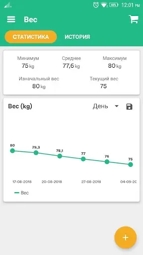 Скриншот 5 — Тренер похудения - Худейте