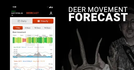 Скриншот 2 — DeerCast: Weather, Maps, Track