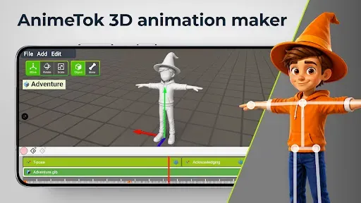 Скриншот 1 — AnimeTok 3D animation maker