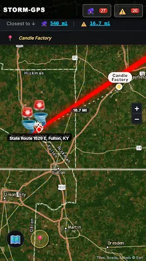 Скриншот 3 — STORM-GPS: Tornado Tracker