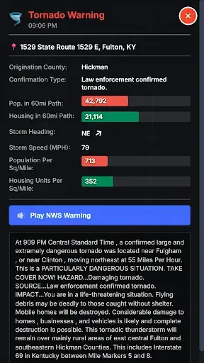 Скриншот 4 — STORM-GPS: Tornado Tracker