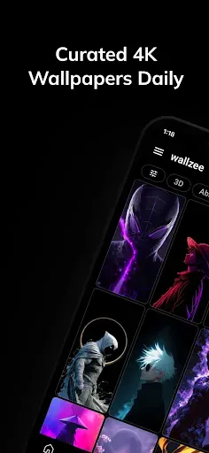 Скриншот 2 — Wallzee 4K Wallpapers & AMOLED