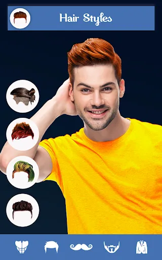 Скриншот 1 — Hairy - Men Hairstyles Beard &