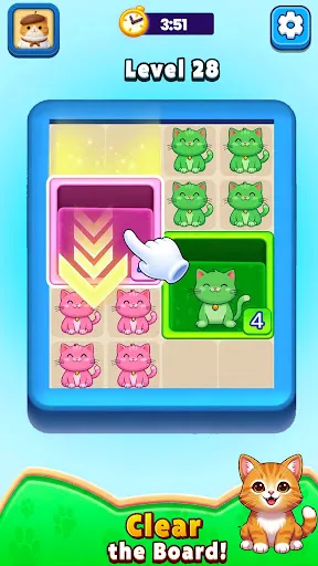 Скриншот 1 — Drop Cat: Color Hole Puzzle