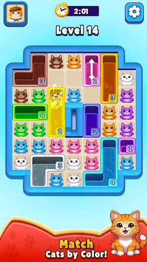 Скриншот 3 — Drop Cat: Color Hole Puzzle