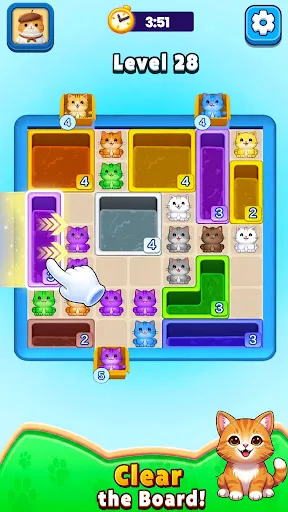 Скриншот 5 — Drop Cat: Color Hole Puzzle