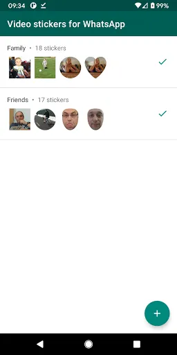 Скриншот 1 — Video stickers for WhatsApp