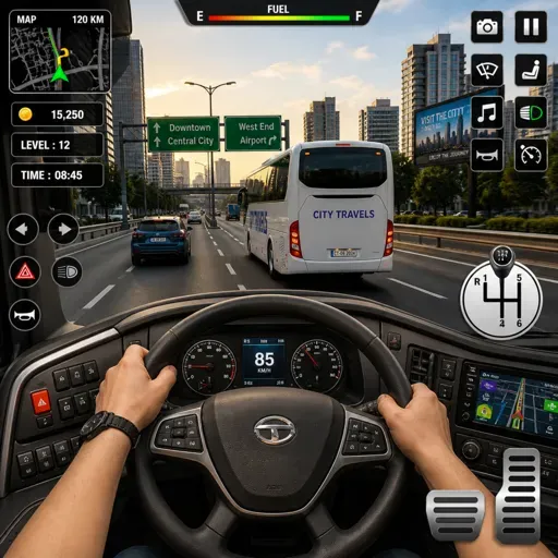 Скриншот 5 — Ultimate Bus Driving 3d Game