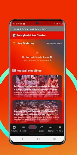 Скриншот 2 — Live Football TV Streaming HD
