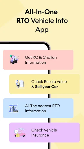 Скриншот 1 — RTO Vehicle Info App & Challan